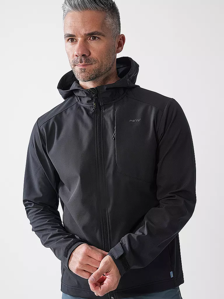 MERU | Chaqueta softshell Nancy para hombre | Negro