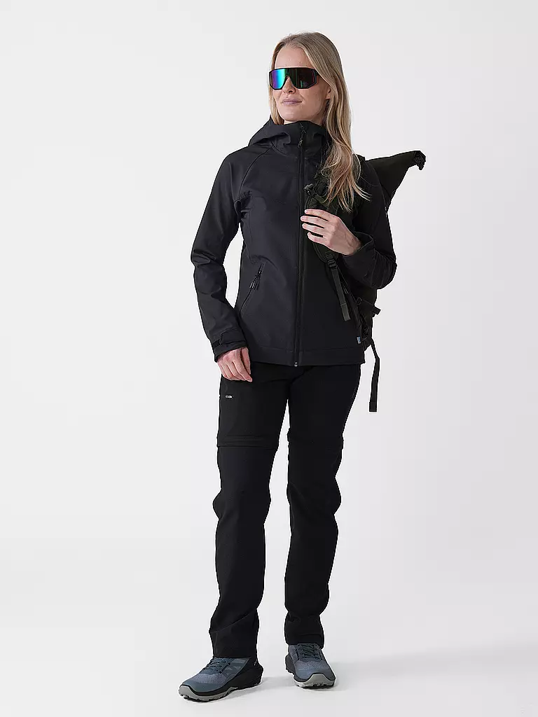 MERU | Chaqueta softshell Nancy para mujer | Negro