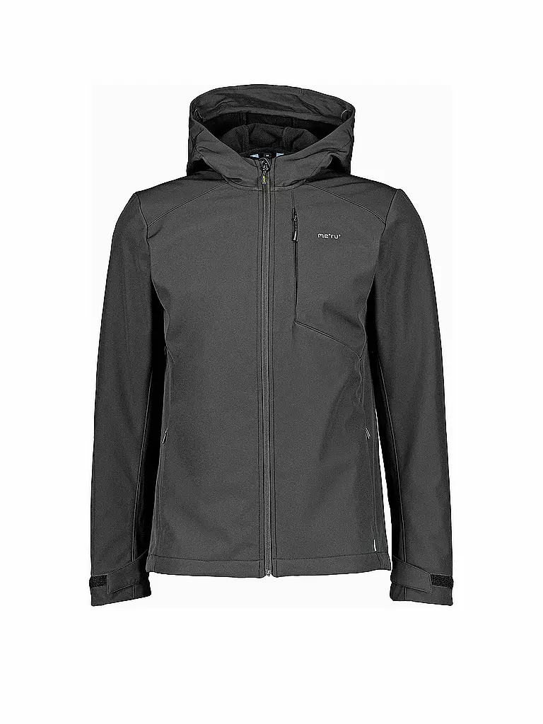 MERU | Chaqueta Softshell para hombre Toulouse con capucha | Negro