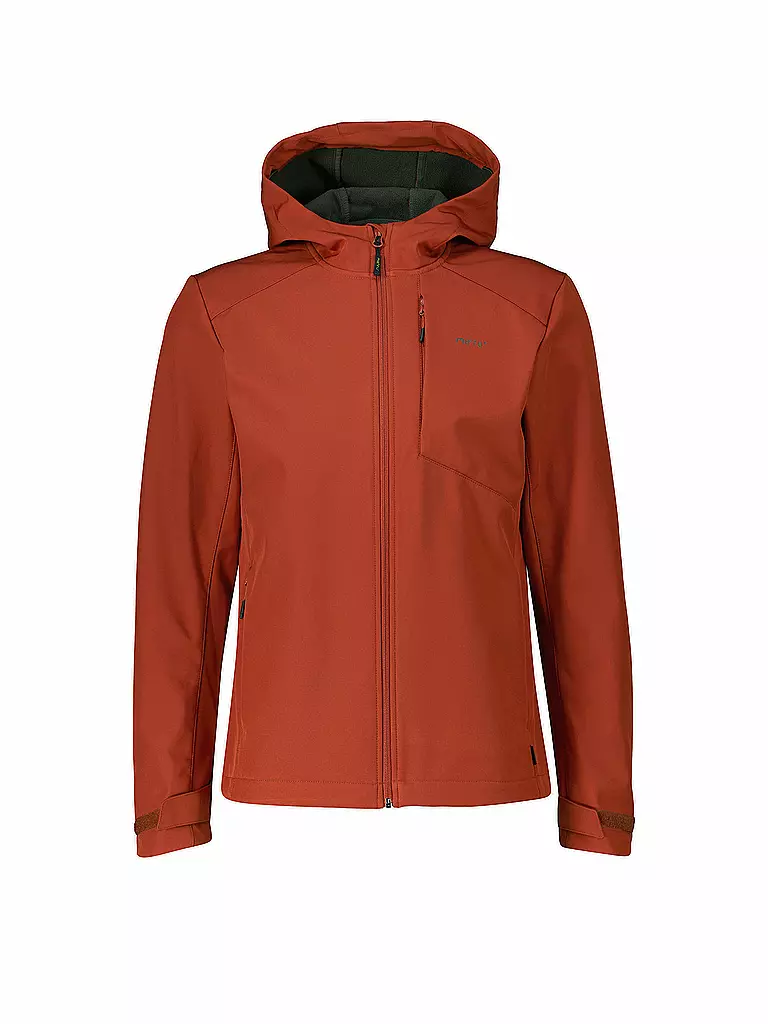 MERU | Chaqueta softshell para hombre Toulouse con capucha | Rojo oscuro