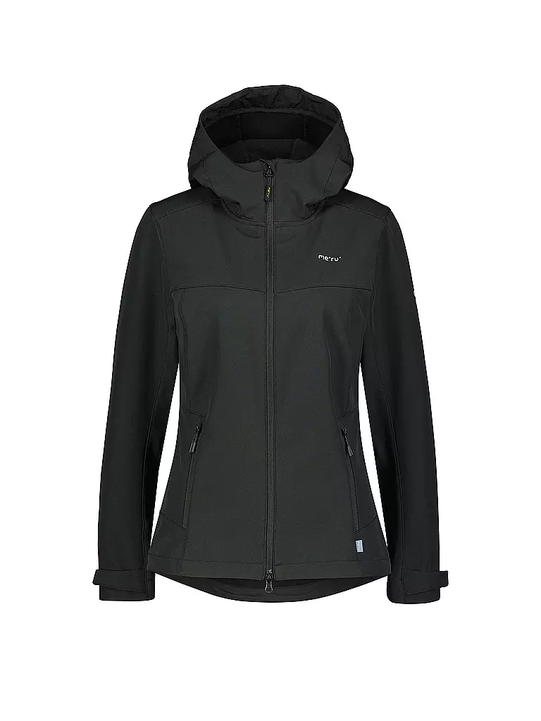MERU | Chaqueta softshell para mujer Toulouse con capucha | Negro
