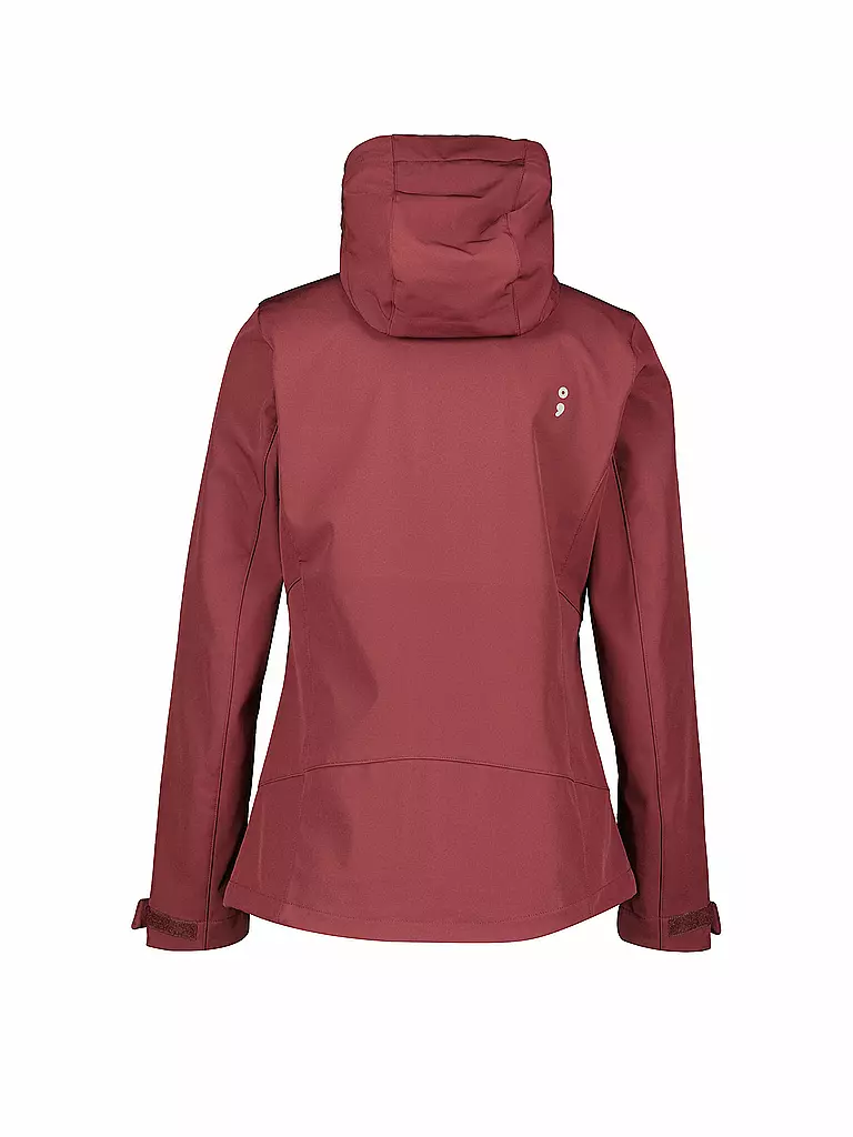 MERU | Chaqueta softshell para mujer Toulouse con capucha | Rojo oscuro