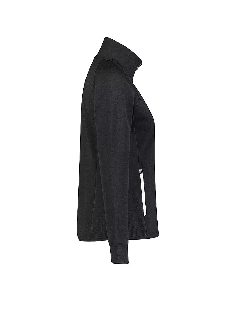 MERU | Damen Fleecejacke Kivik Waffelfleece | Negro
