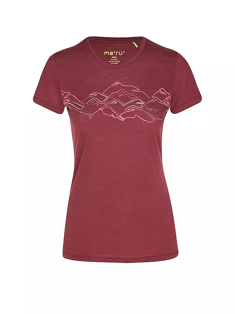 MERU | Damen Funktionsshirt Trelleborg | Rojo oscuro