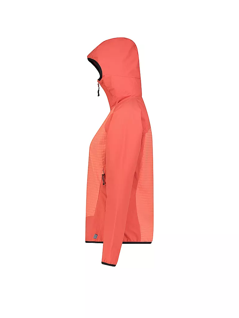 MERU | Damen Softshelljacke Geelong Hoodie | Coral