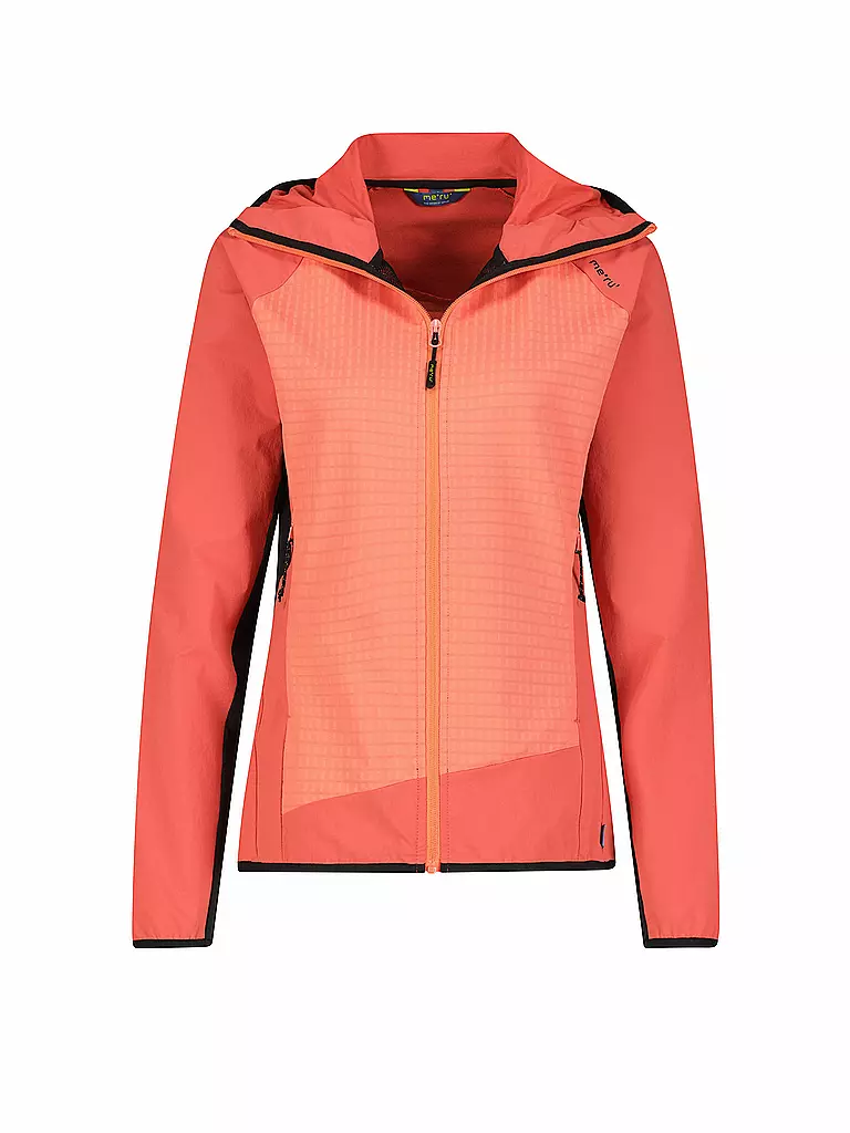 MERU | Damen Softshelljacke Geelong Hoodie | Coral