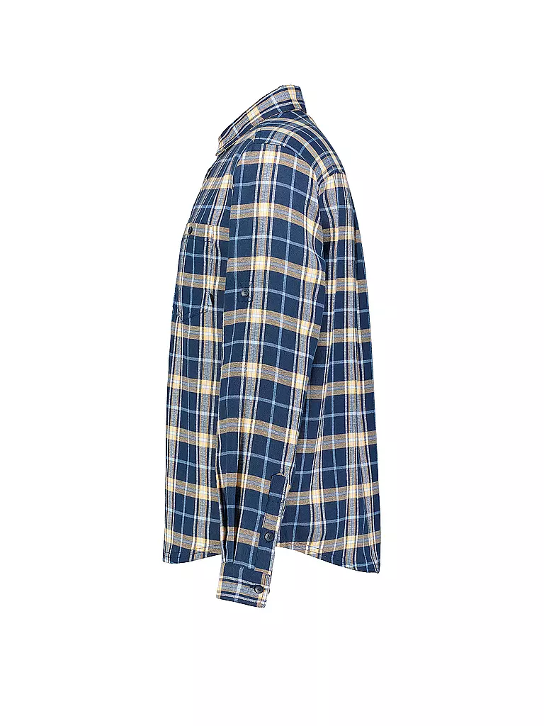 MERU | Herren Flanellhemd Lund | Azul oscuro