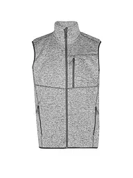 MERU | Herren Weste Bergen Strickfleece | Gris claro