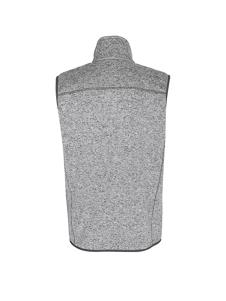 MERU | Herren Weste Bergen Strickfleece | Gris claro