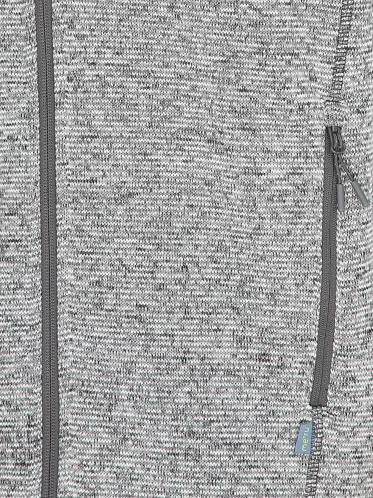 MERU | Herren Weste Bergen Strickfleece | Gris claro