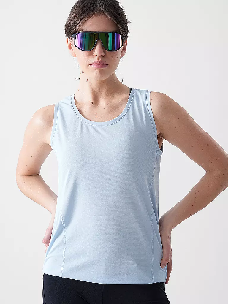 MERU | Top funcional Bristol para mujer | Azul claro