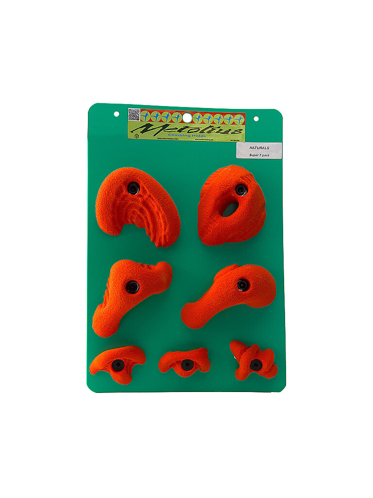 Agarres de escalada Naturals Super 7 naranja