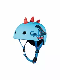 MICRO | Casco de patinete infantil Scootersaurus 3D V2 | Azul