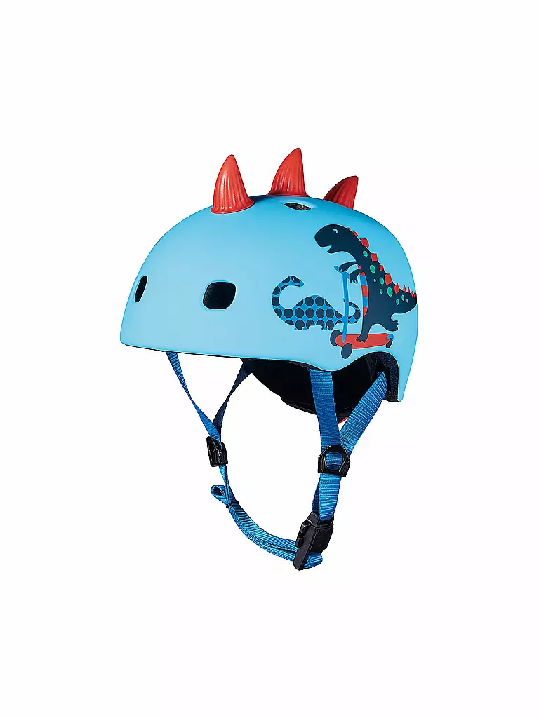 MICRO | Casco de patinete infantil Scootersaurus 3D V2 | Azul