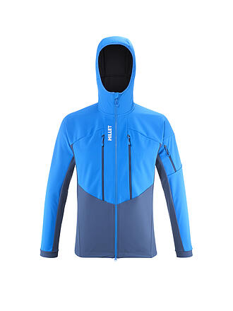 MILLET | Chaqueta softshell de touring para hombre White Shield con capucha