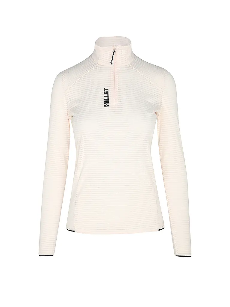 MILLET | Camiseta de senderismo con cremallera para mujer Intense Fleece | Crema