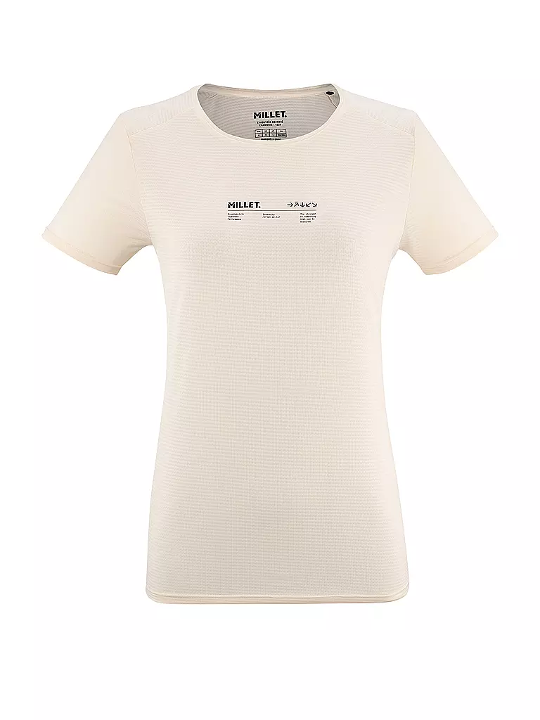 MILLET | Camiseta de senderismo para mujer INTENSE ESSENTIAL | Crema