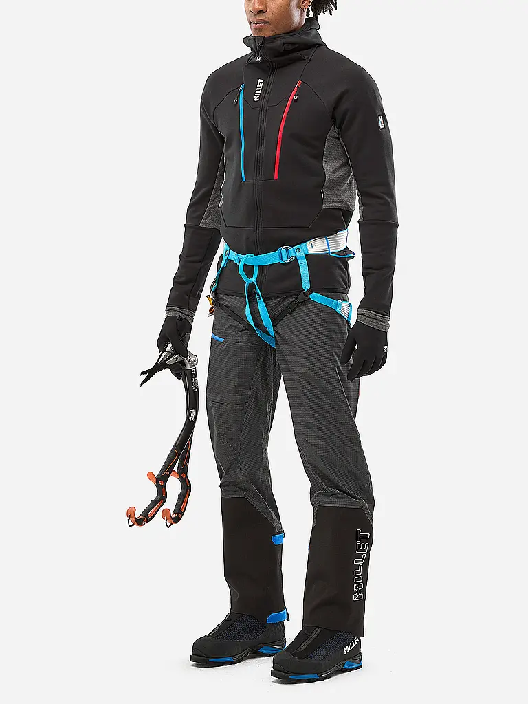 MILLET | Chaqueta híbrida para hombre TRILOGY ICON WOOL Fleece Hoodie | Negro