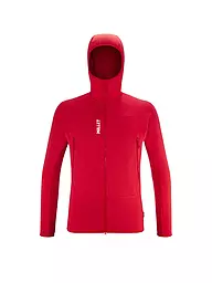 MILLET | Chaqueta polar para hombre Fusion Grid Polartec con capucha | Rojo