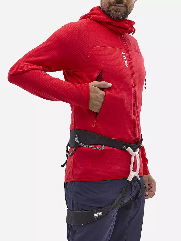 MILLET | Chaqueta polar para hombre Fusion Grid Polartec con capucha |