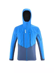 MILLET | Chaqueta softshell de touring para hombre White Shield con capucha | Azul