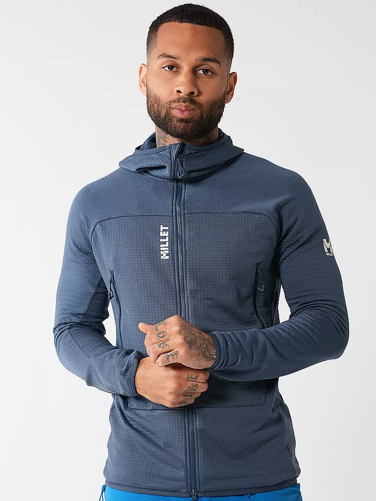 MILLET | Forro polar con capucha Fusion Grid Polartec para hombre | Azul oscuro