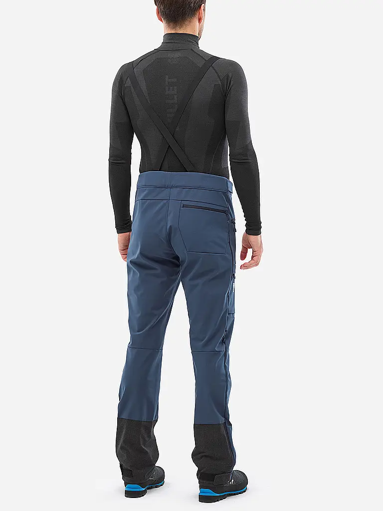 MILLET | Pantalón de touring softshell para hombre Kamet Shield con tirantes | 