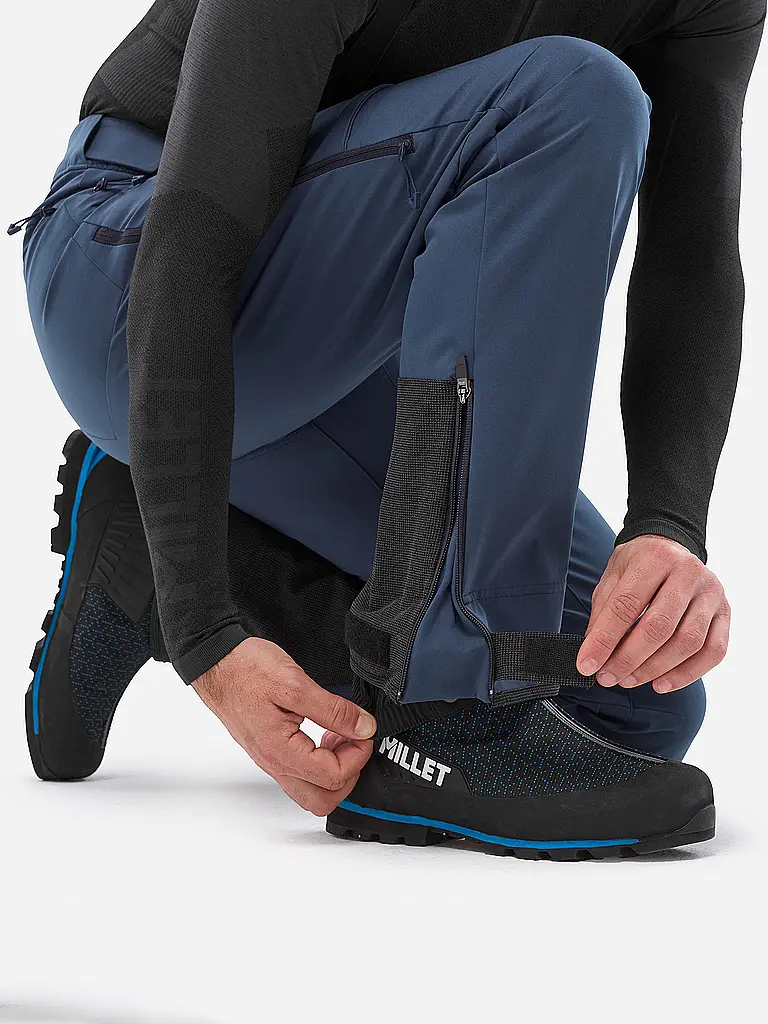 MILLET | Pantalón de touring softshell para hombre Kamet Shield con tirantes | 