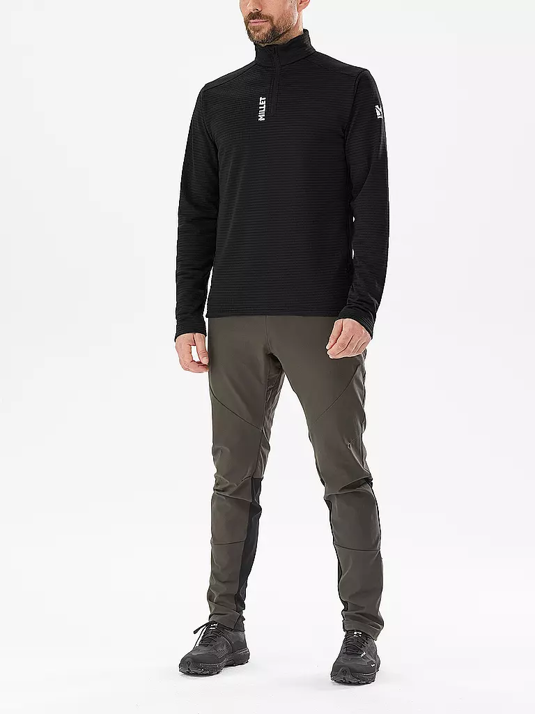 MILLET | Zipshirt Intense Fleece para hombre | Negro