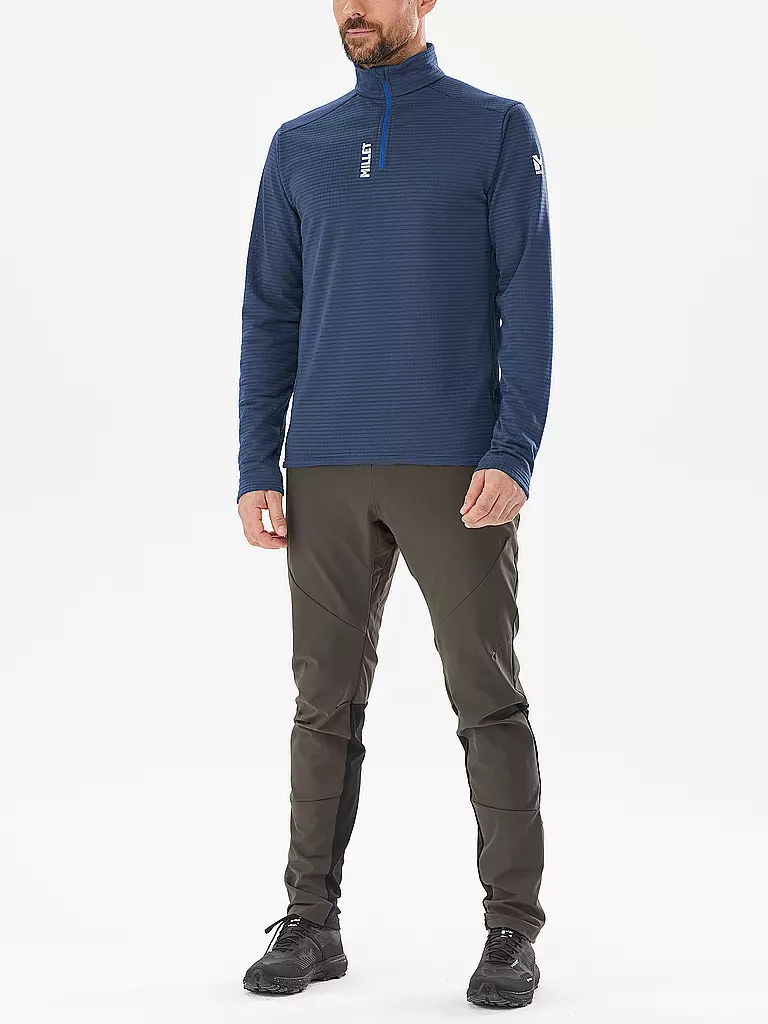 MILLET | Zipshirt Intense Fleece para hombre | Azul oscuro