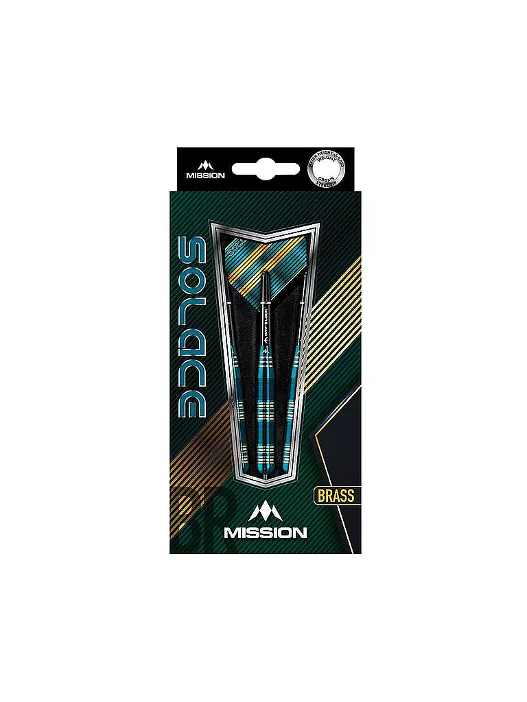 MISSION | Dardos de punta de acero Solace M2 Brass 23g | Azul