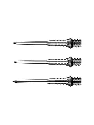 MISSION | Puntas de dardos Titan Pro Conversion estriadas de 30 mm | Plata