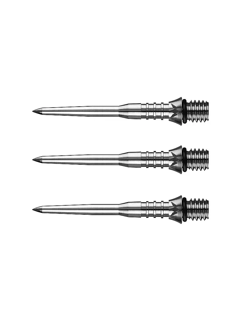 MISSION | Puntas de dardos Titan Pro Conversion estriadas de 30 mm | Plata