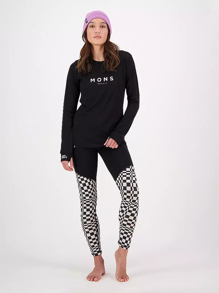 MONS ROYALE | Camiseta funcional de mujer Yotei Classics | Negro