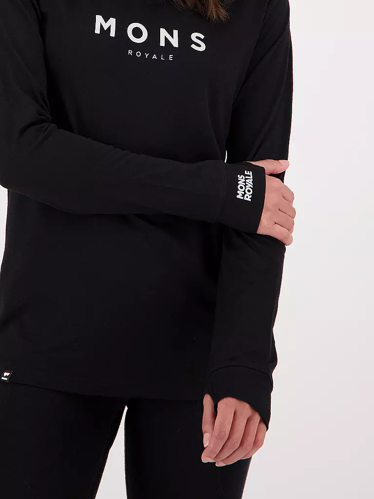 MONS ROYALE | Camiseta funcional de mujer Yotei Classics | Negro