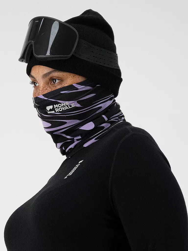 MONS ROYALE | Cuello térmico Daily Dose Merino Flex 200 | Lila