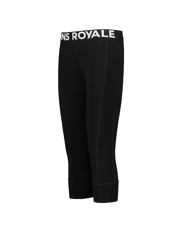 MONS ROYALE | Damen 3/4 Legging Cascade Merino Flex 200 | Negro
