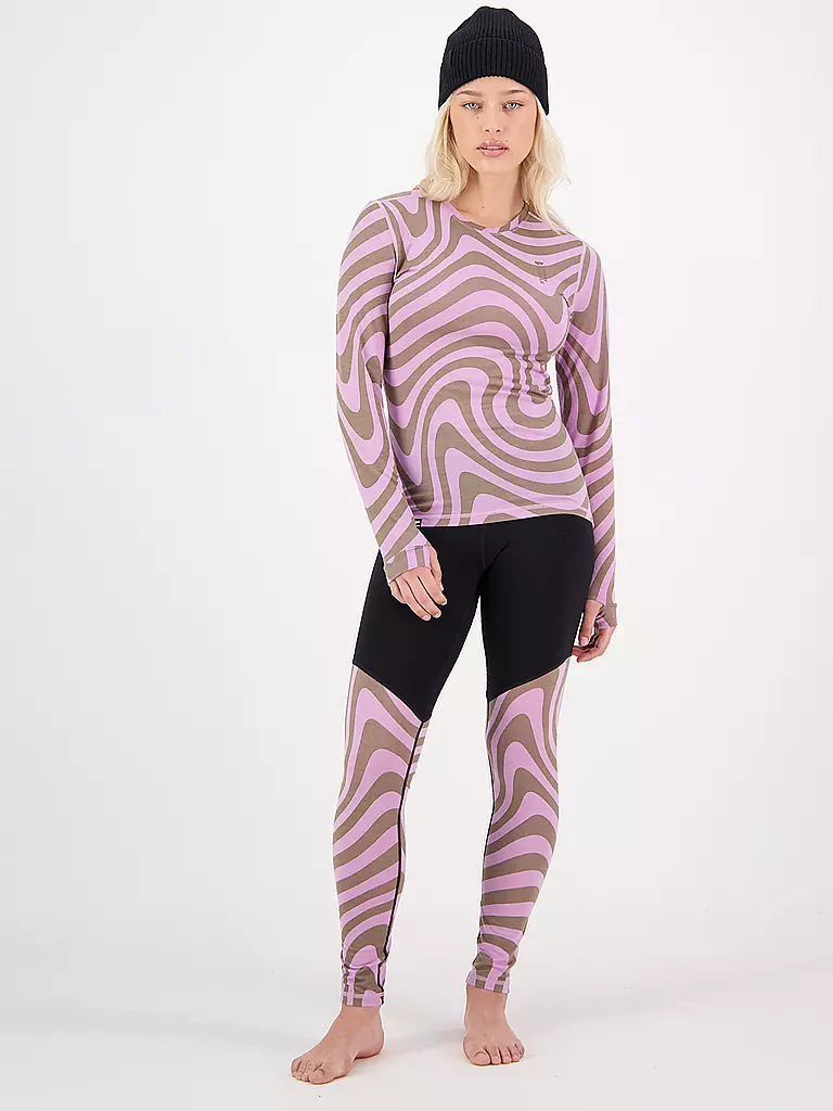 MONS ROYALE | Damen Funktionstight Cascade Merino Flex 200 | Negro