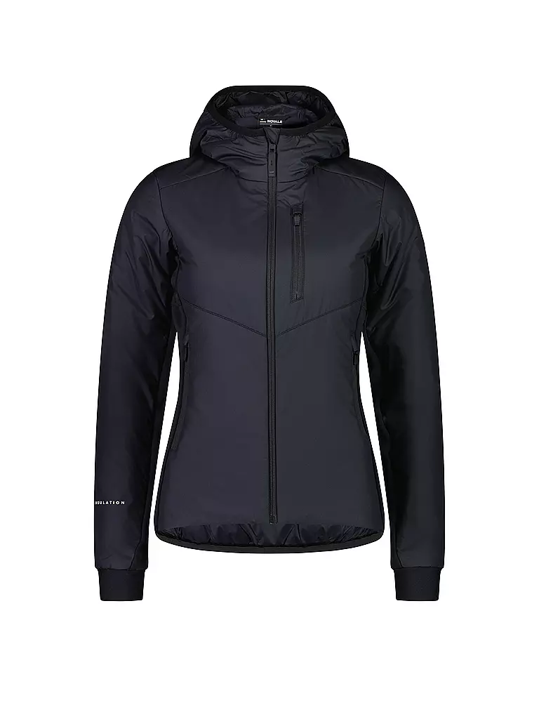 MONS ROYALE | Damen Isojacke Arete Wool Hoodie | Negro