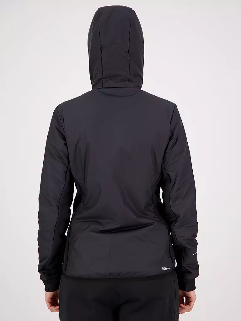 MONS ROYALE | Damen Isojacke Arete Wool Hoodie | Negro