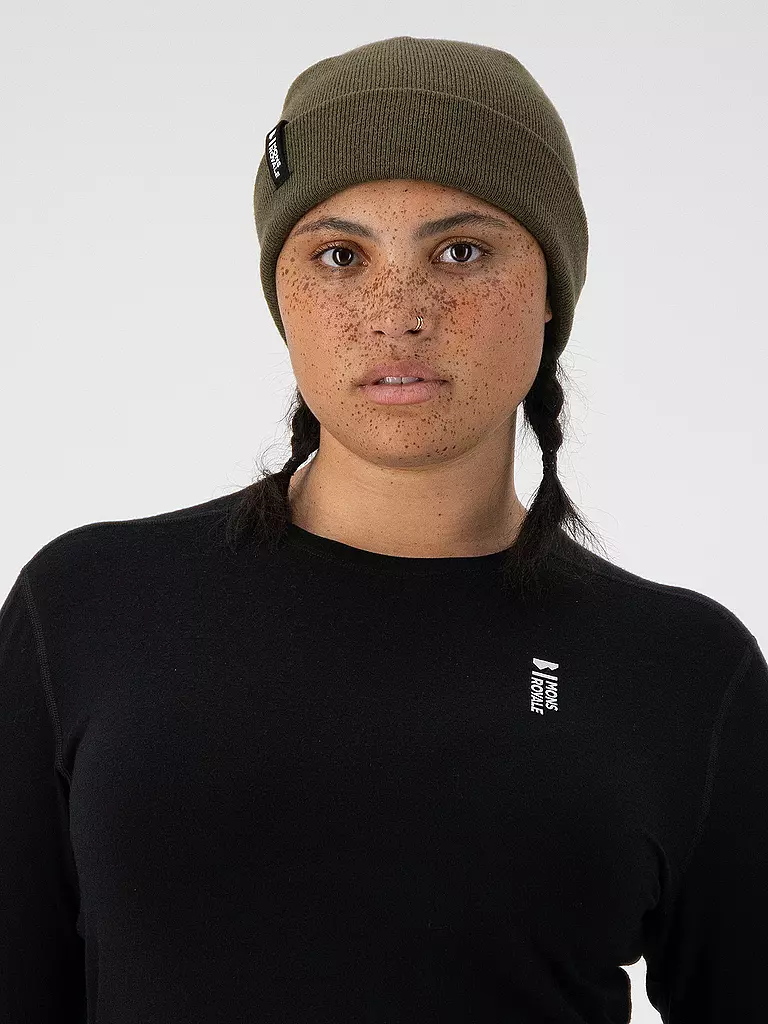 MONS ROYALE | Gorro Mc Cloud Merino | Oliva