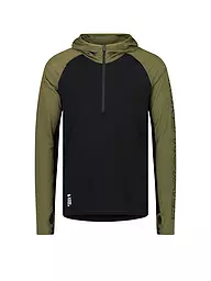 MONS ROYALE | Herren Zipshirt Temple Tech Hoodie | Oliva
