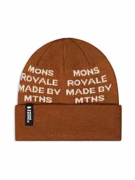 MONS ROYALE | Mütze Mc Cloud Graphic Merino | Marrón