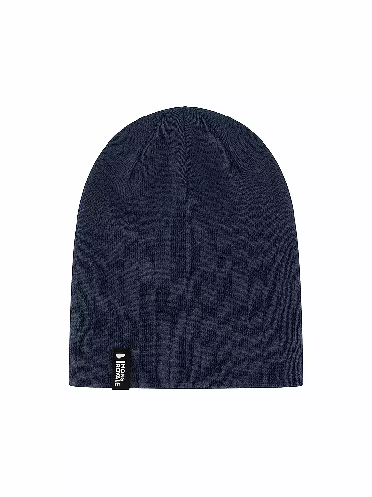 MONS ROYALE | Mütze Mc Cloud Merino | Azul oscuro