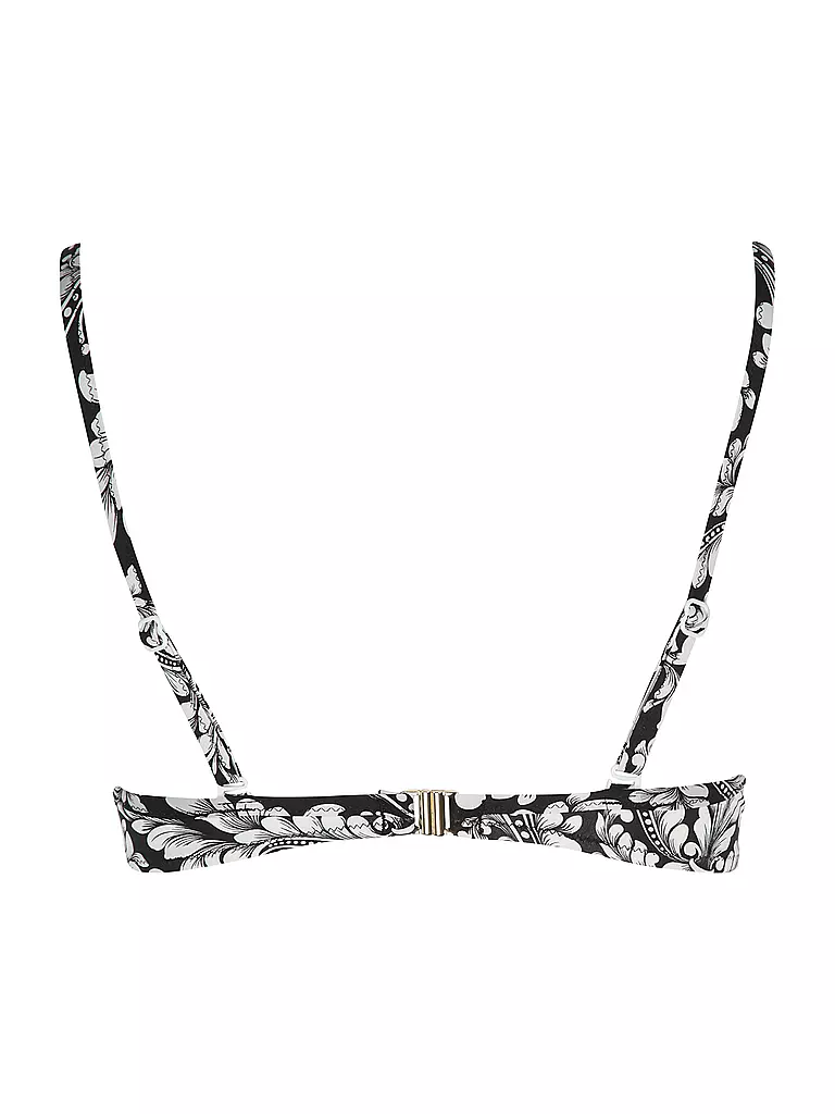 MRS & HUGS | Bikinioberteil con aros básico para mujer | Negro