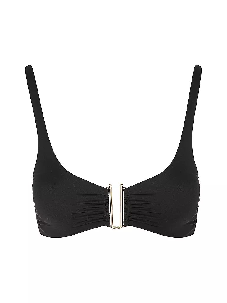 MRS & HUGS | Sujetador de bikini con aros para mujer | Negro
