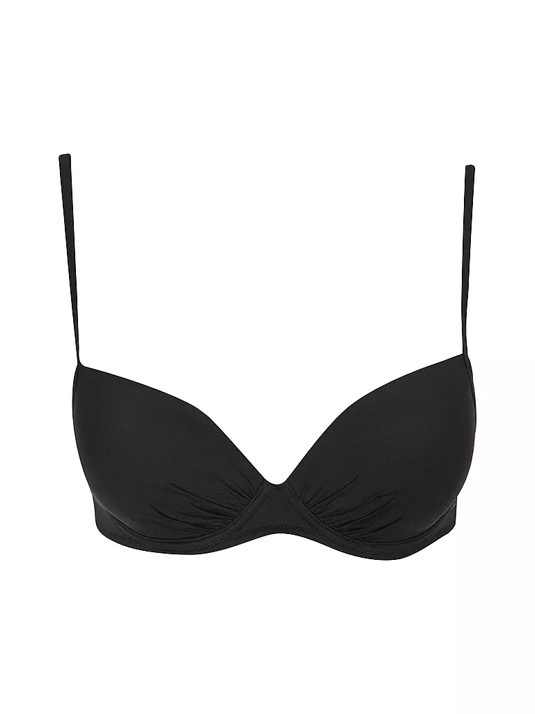 MRS & HUGS | Top de bikini con aros básico para mujer | Negro