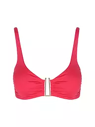 MRS & HUGS | Top de bikini con aros para mujer | Rojo