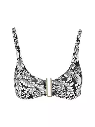 MRS & HUGS | Top de bikini con aros para mujer | Negro