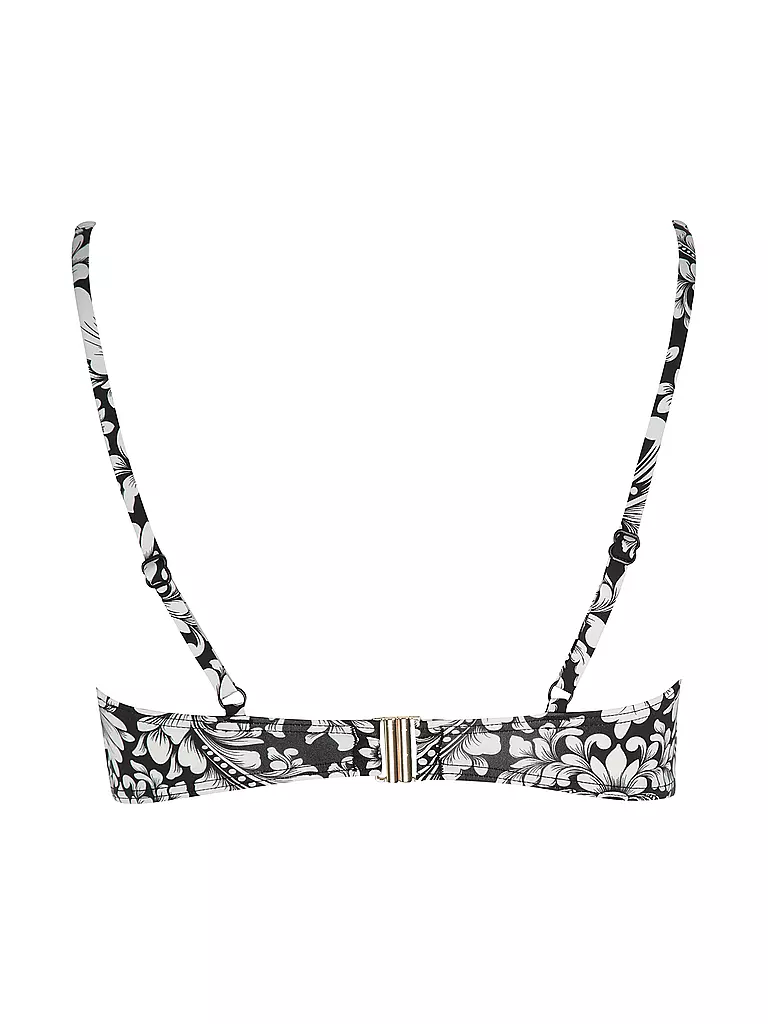 MRS & HUGS | Top de bikini con aros para mujer | Negro